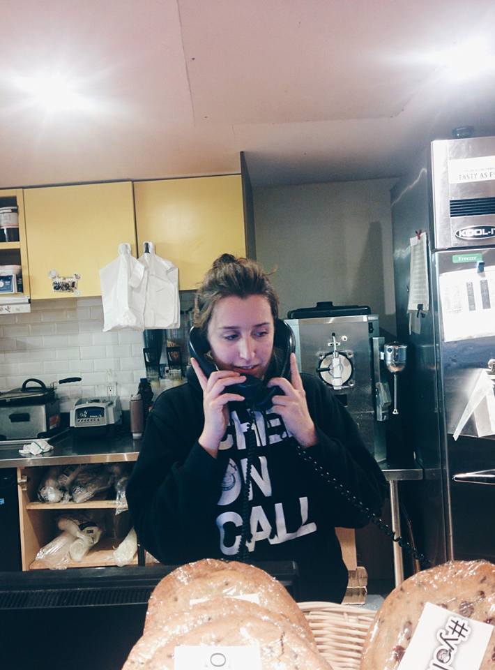 Chef On Call staff taking phone orders — the old way, before going digital in 2014