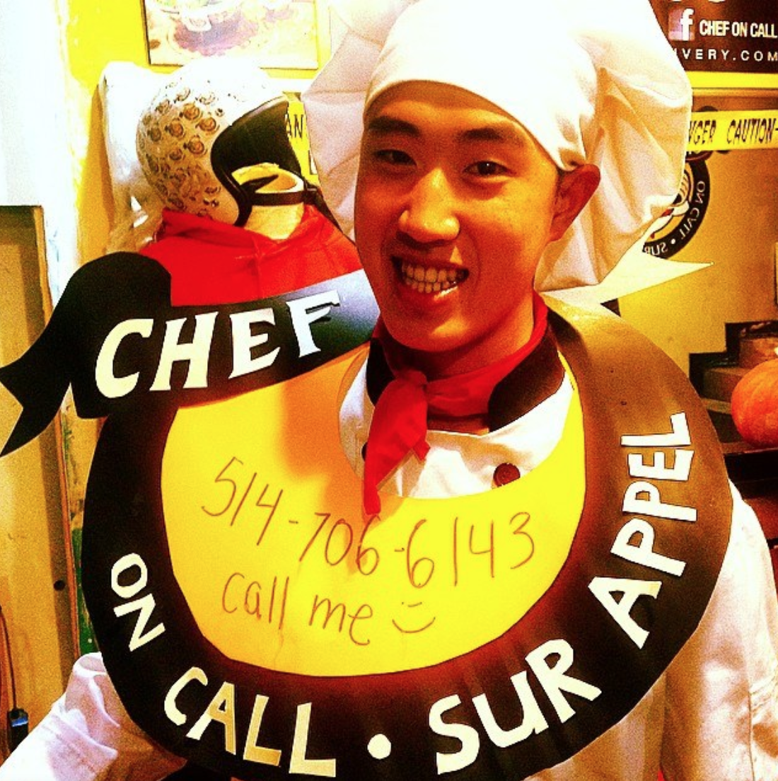 Chef On Call Halloween costume fun